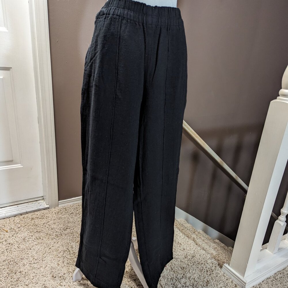 Madewell Breezewoven High-Rise Pull-on pant, Size MT